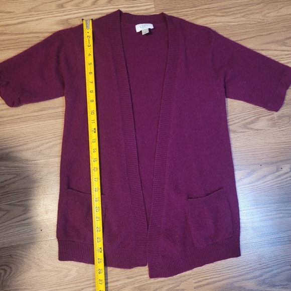 Purple Cashmere Cardi From LOFT - Picture 5 of 9